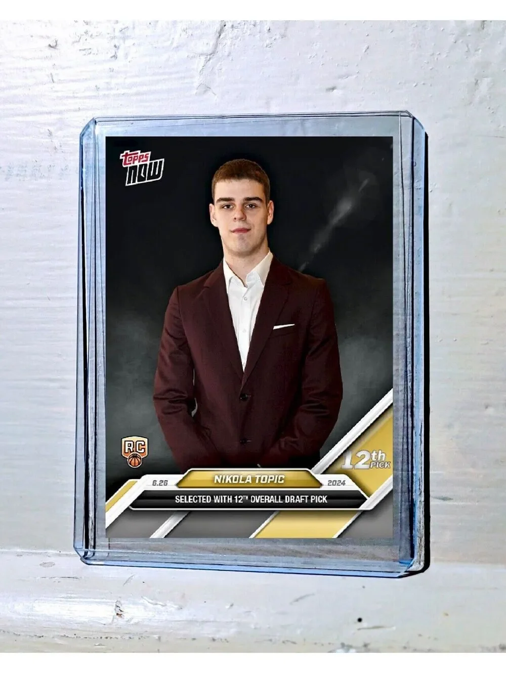 Nikola Topic 2024 Topps Now NBA #D-8 Draft Night Rookie Card OC Thunder